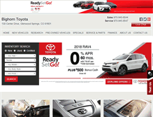 Tablet Screenshot of bighorntoyota.com